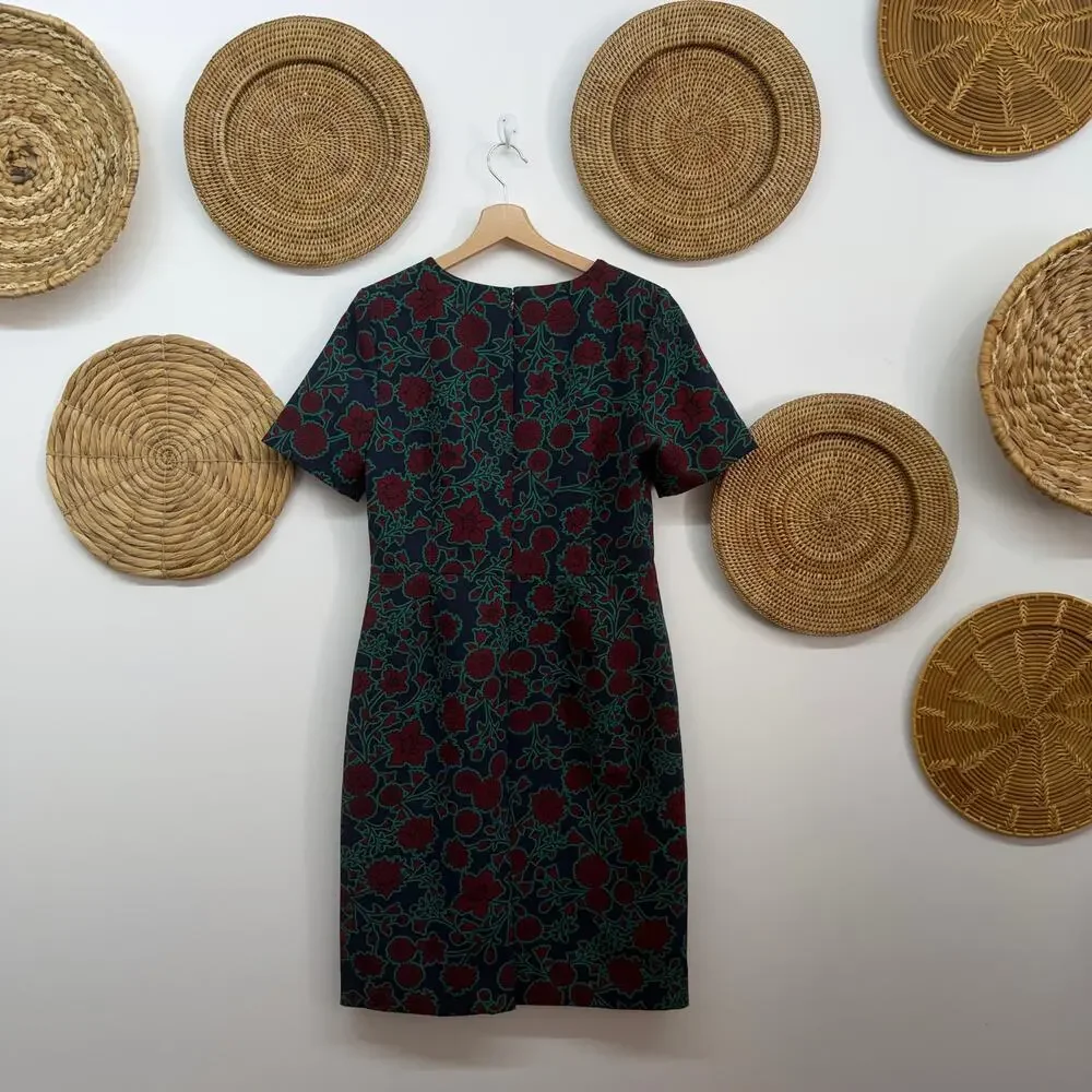 J. Crew Floral Sheath Dress 10